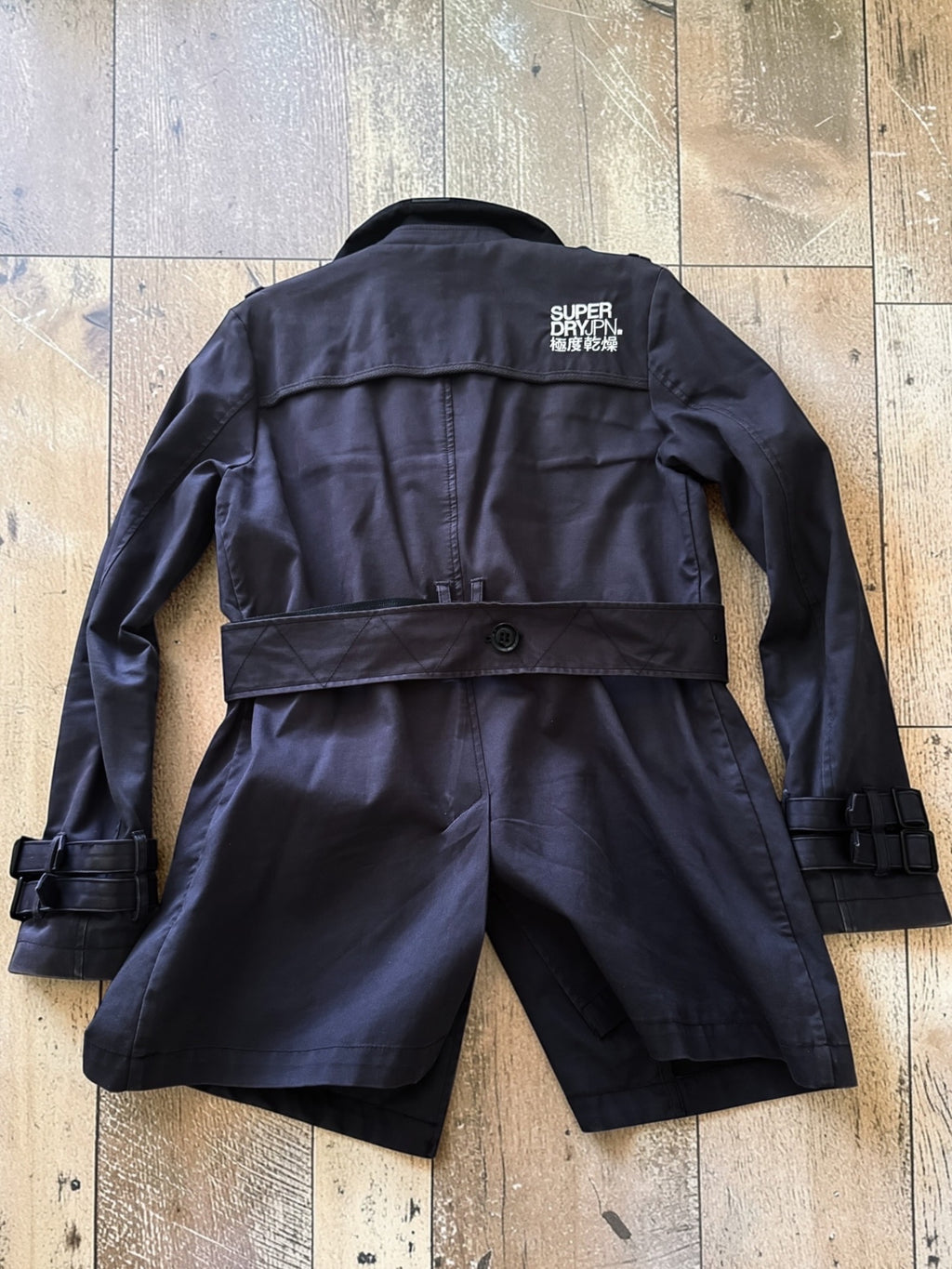 Superdry Limited Edition Trench Coat (2012 Collection) – Navy Double-Breasted Belted Jacket