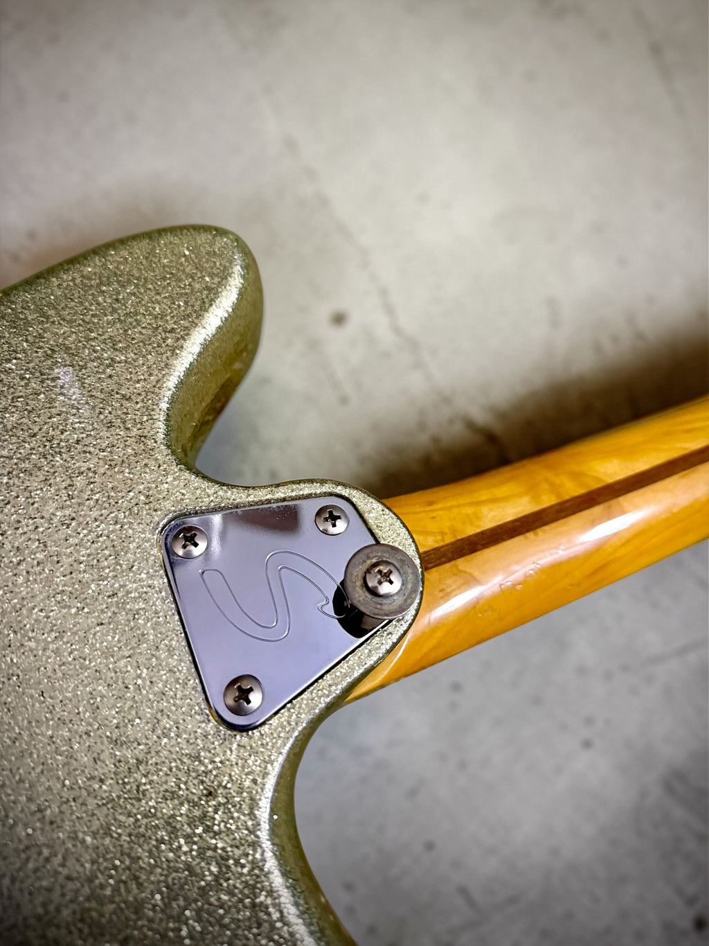 1996–1998 MIJ Squier Super-Sonic (Vista Series) in Silver Sparkle Finish