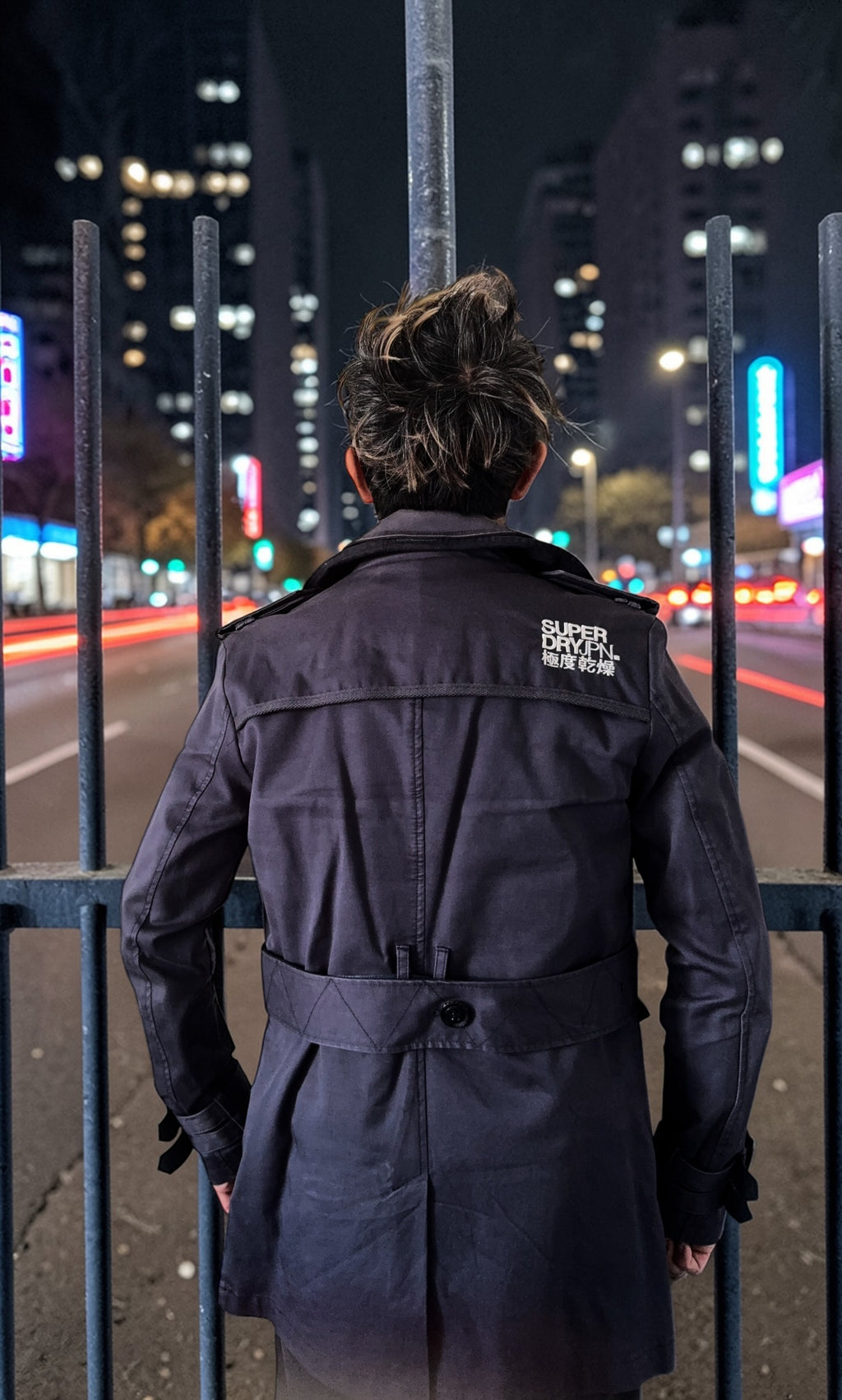 Superdry Limited Edition Trench Coat (2012 Collection) – Navy Double-Breasted Belted Jacket