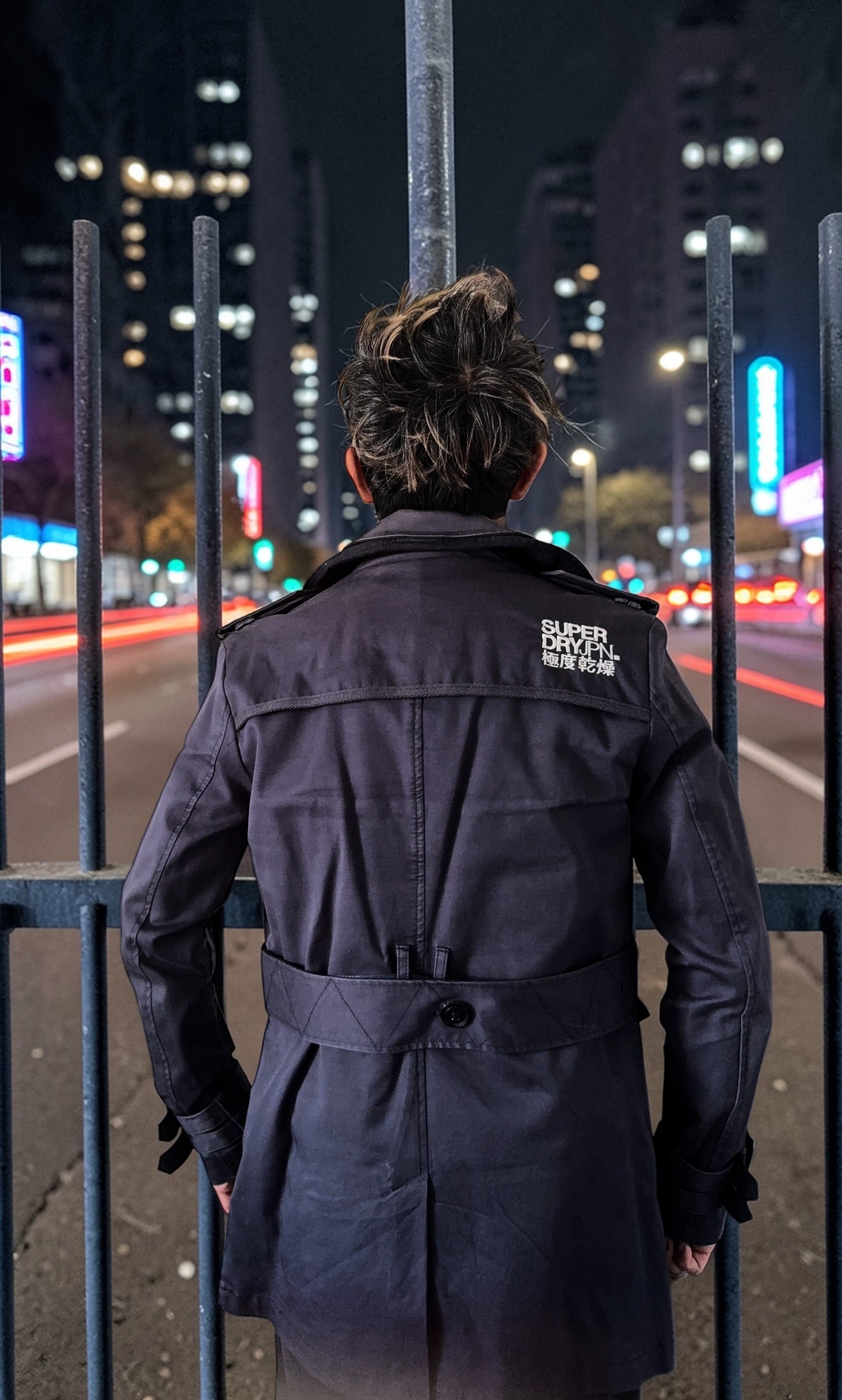 Superdry Limited Edition Trench Coat (2012 Collection) – Navy Double-Breasted Belted Jacket