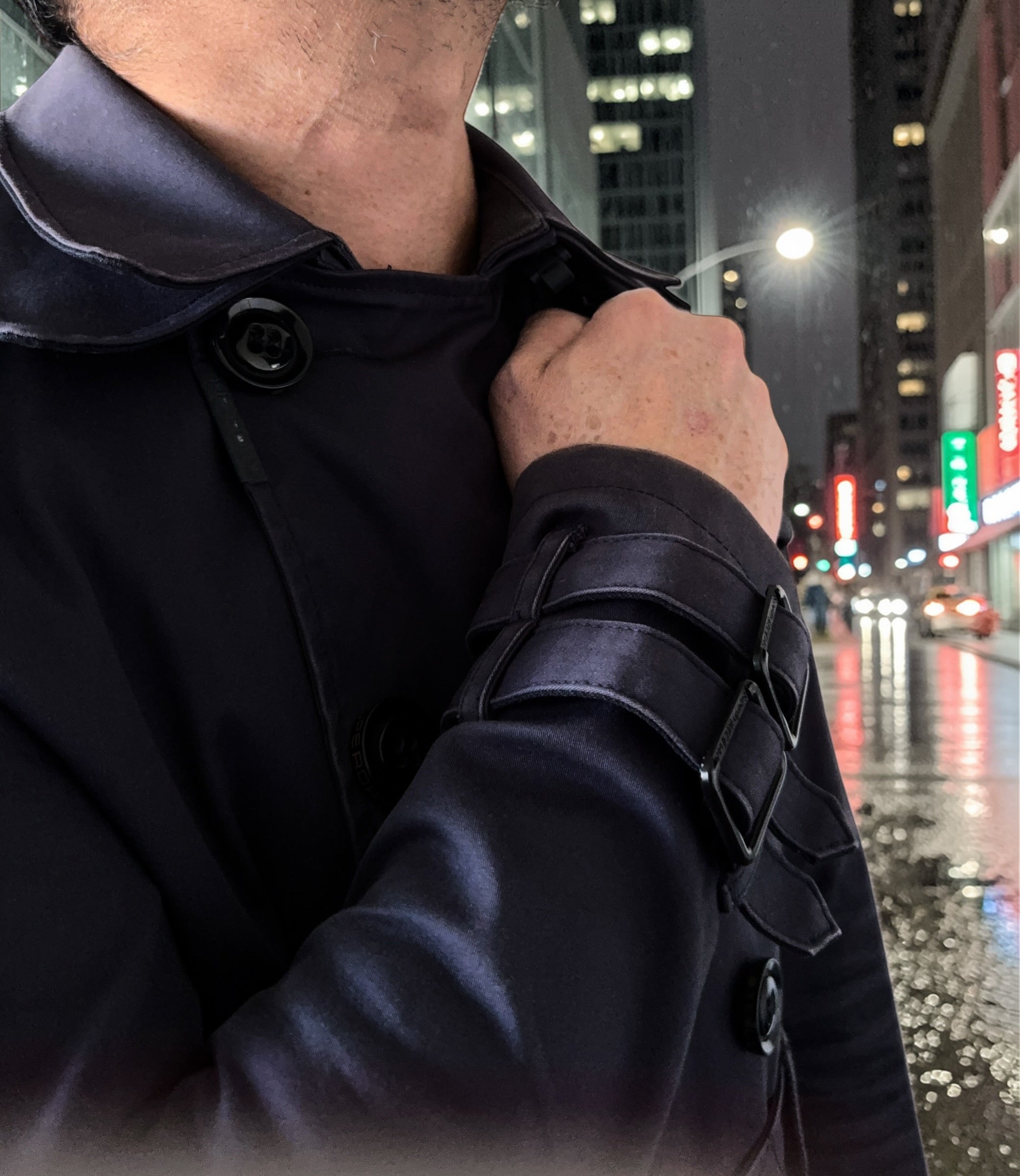 Superdry Limited Edition Trench Coat (2012 Collection) – Navy Double-Breasted Belted Jacket