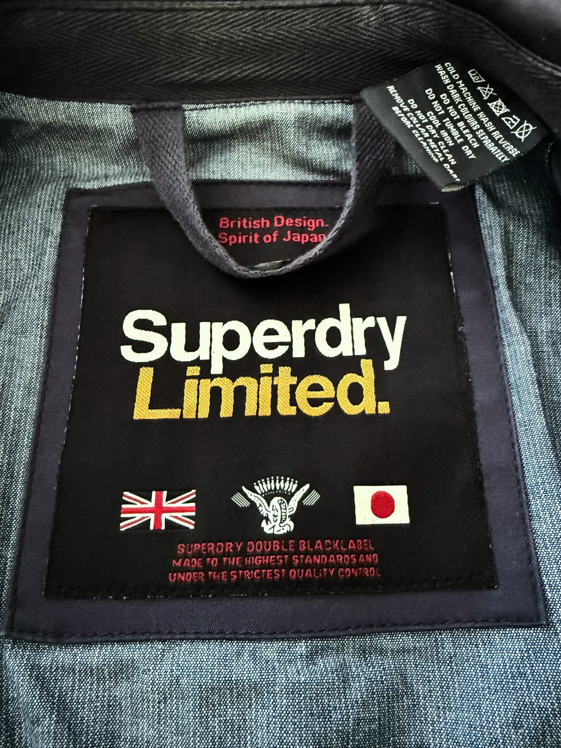 Superdry Limited Edition Trench Coat (2012 Collection) – Navy Double-Breasted Belted Jacket