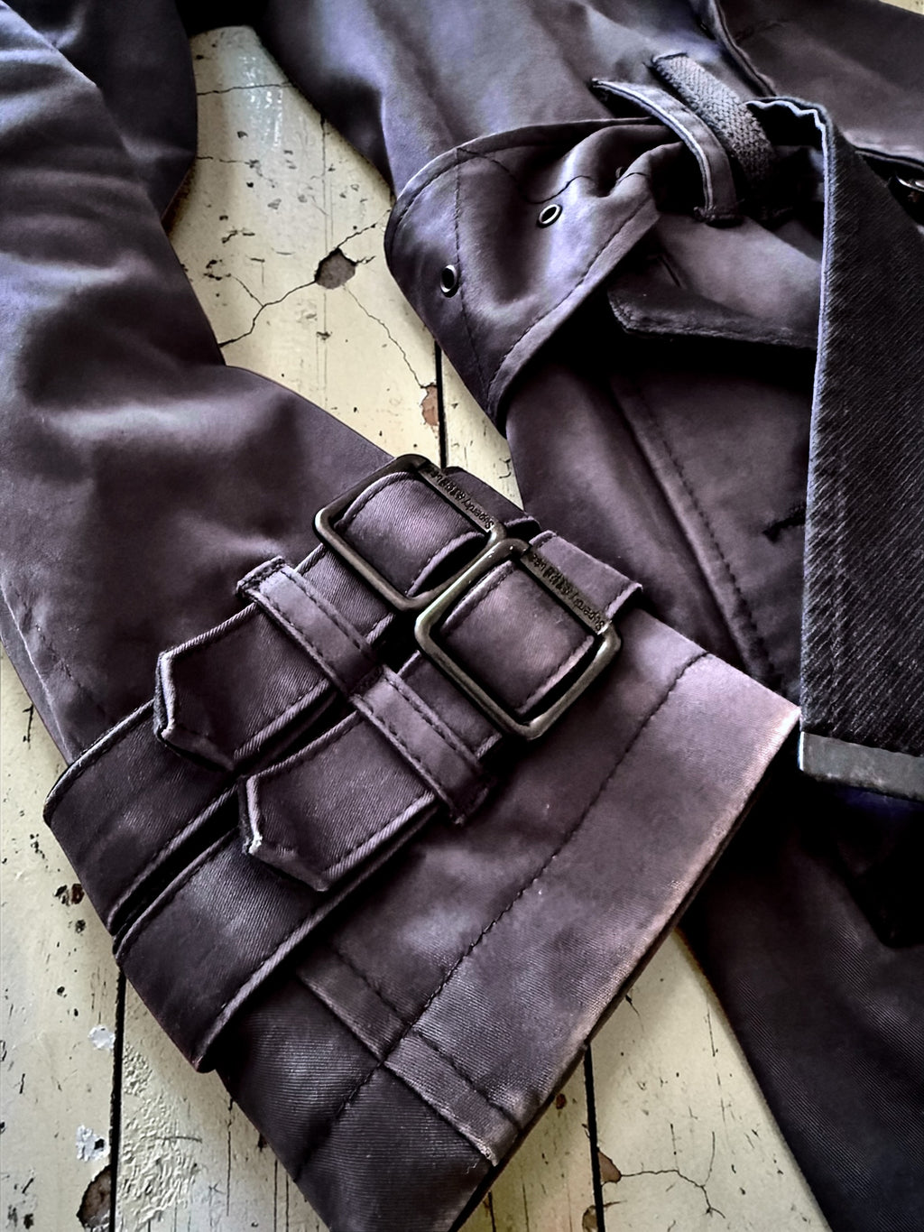 Superdry Limited Edition Trench Coat (2012 Collection) – Navy Double-Breasted Belted Jacket