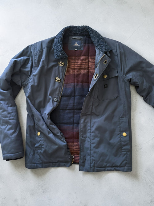 Roark 2022 Sherpa Collar Jacket Navy Size S